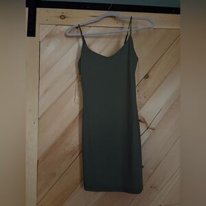 Ardene Strapless Olive Dress